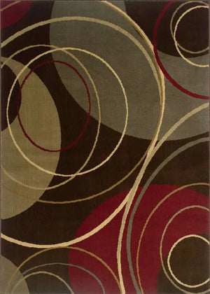 Amelia 662K Brown/ Red Rug
