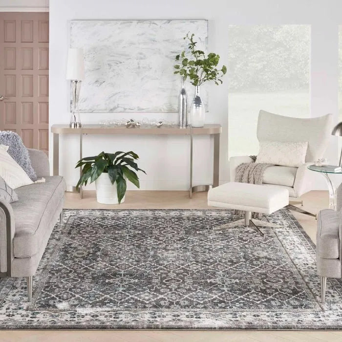 American Manor (KI100) AMR01 Grey/Ivory Rug