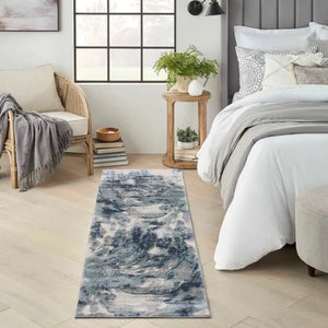American Manor (KI100) AMR03 Blue/Ivory Rug