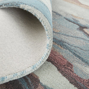 Amira 8634F Teal/Red Rug