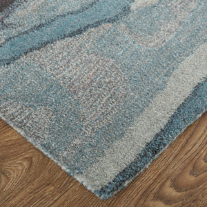 Amira 8634F Teal/Red Rug