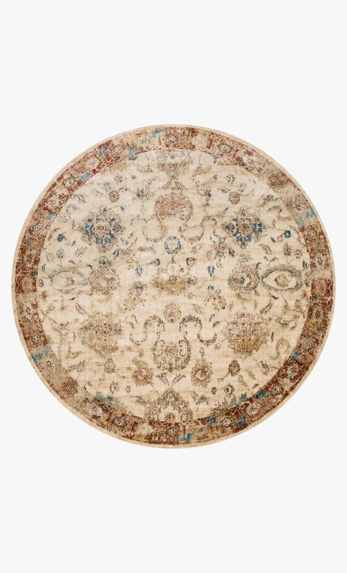 Anastasia AF 04 Ant Ivory / Rust Rug