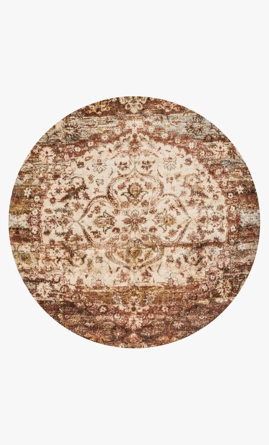 Anastasia AF 06 Rust / Ivory Rug