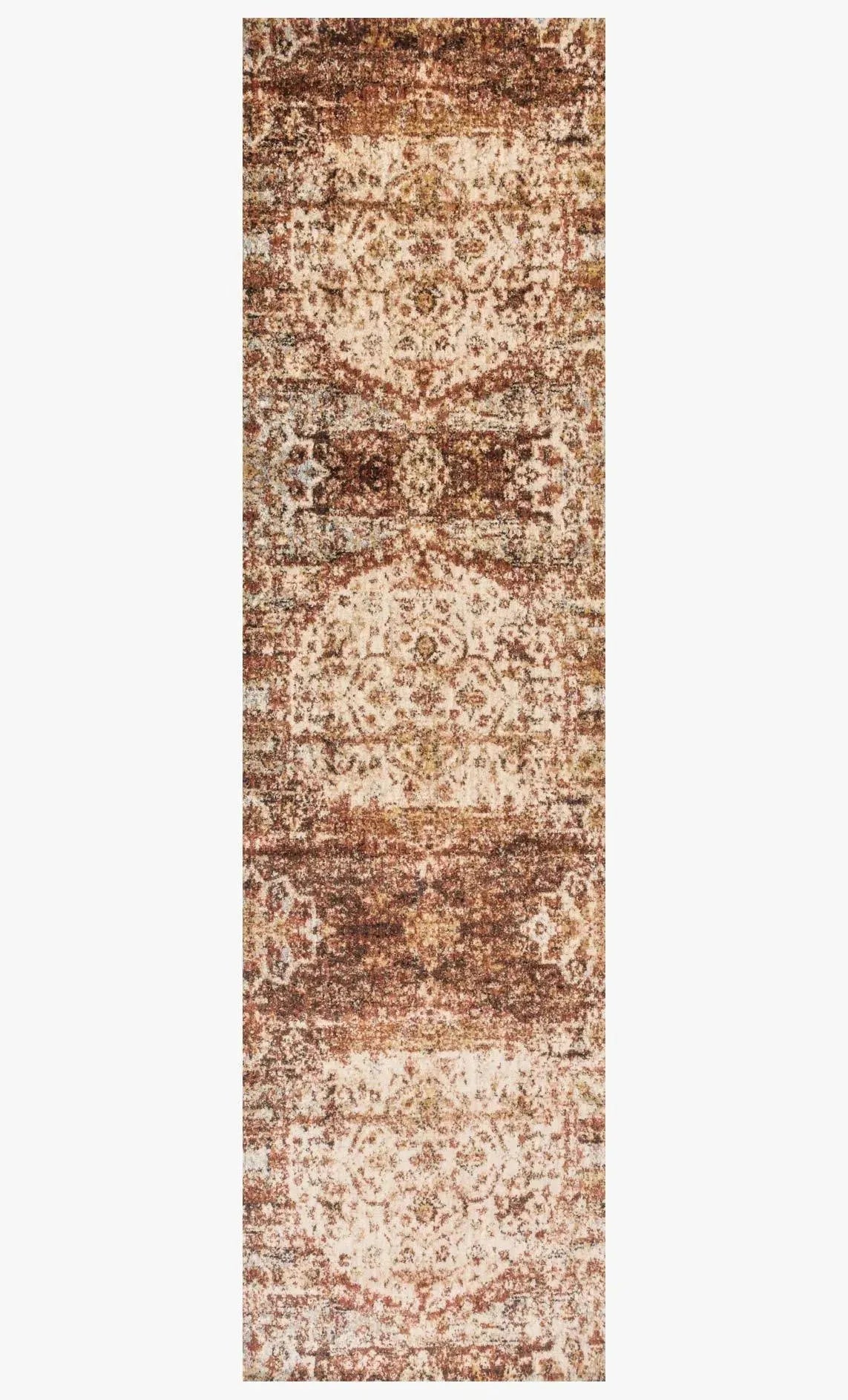 Anastasia AF 06 Rust / Ivory Rug