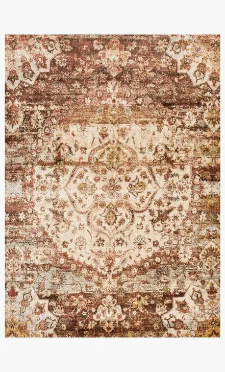 Anastasia AF-06 Rust/Ivory Rug