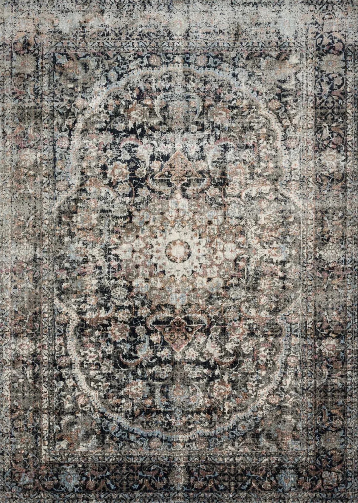 Anastasia AF 24 Charcoal / Sunset Rug
