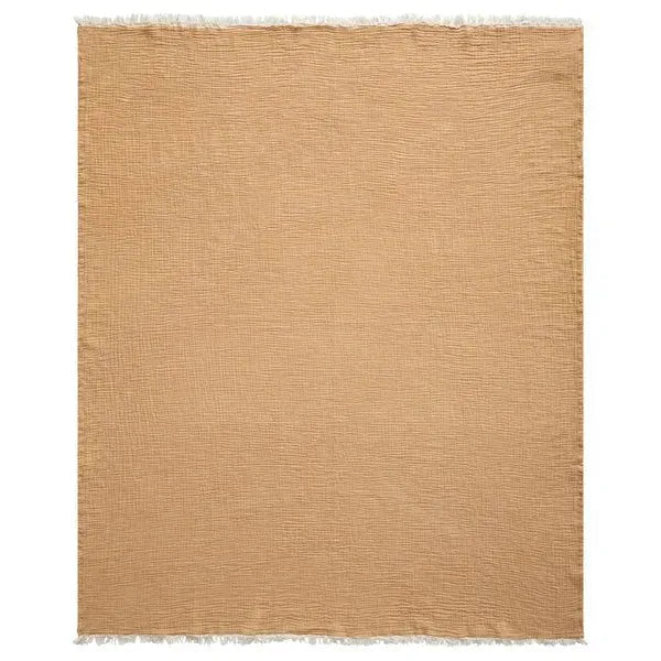 Andhome 80300MST Mustard Throw Blanket