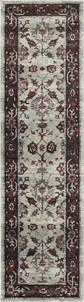 Andorra 6842D Stone/ Red Rug