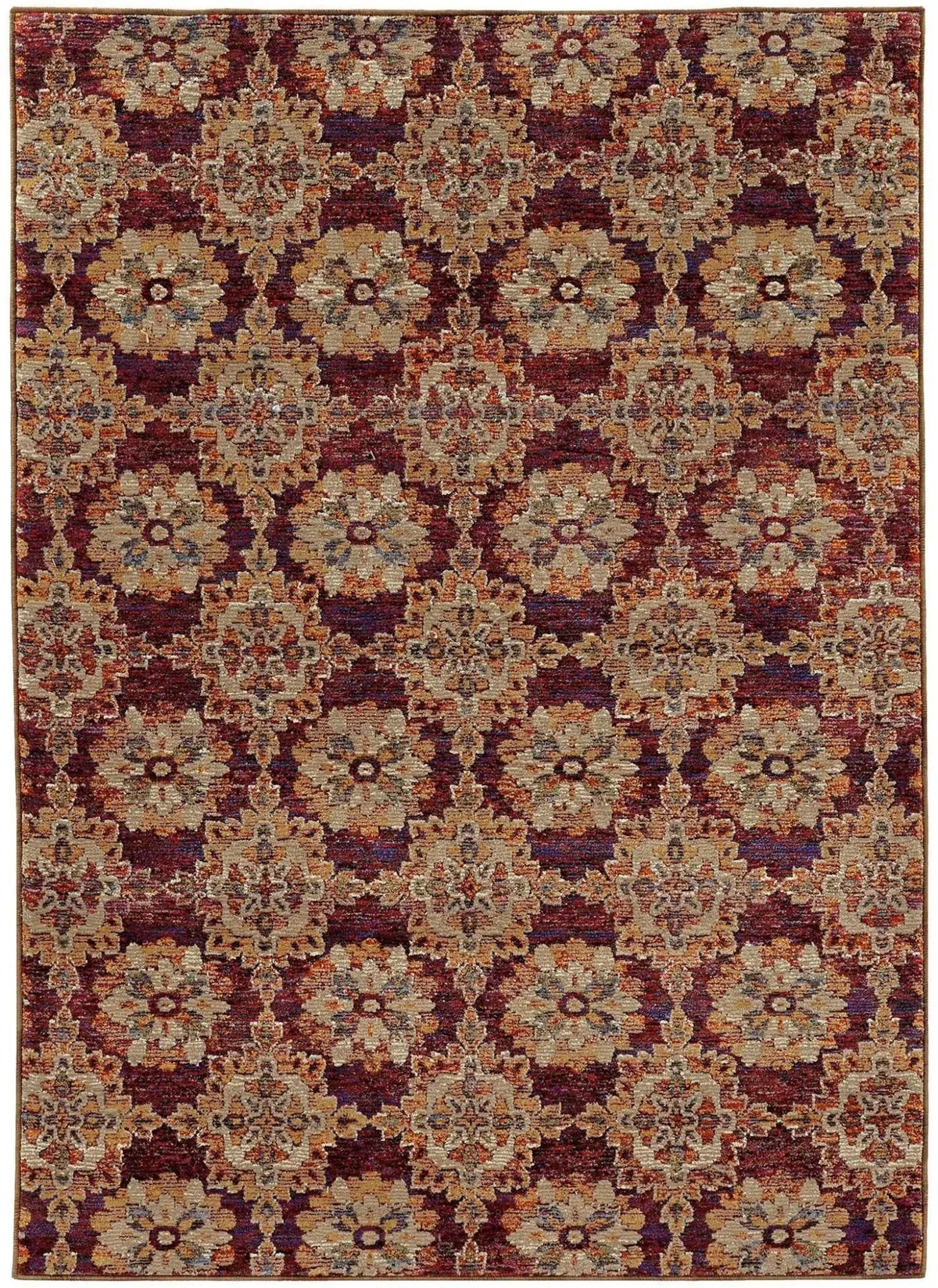 Andorra 6883A Red/ Gold Rug