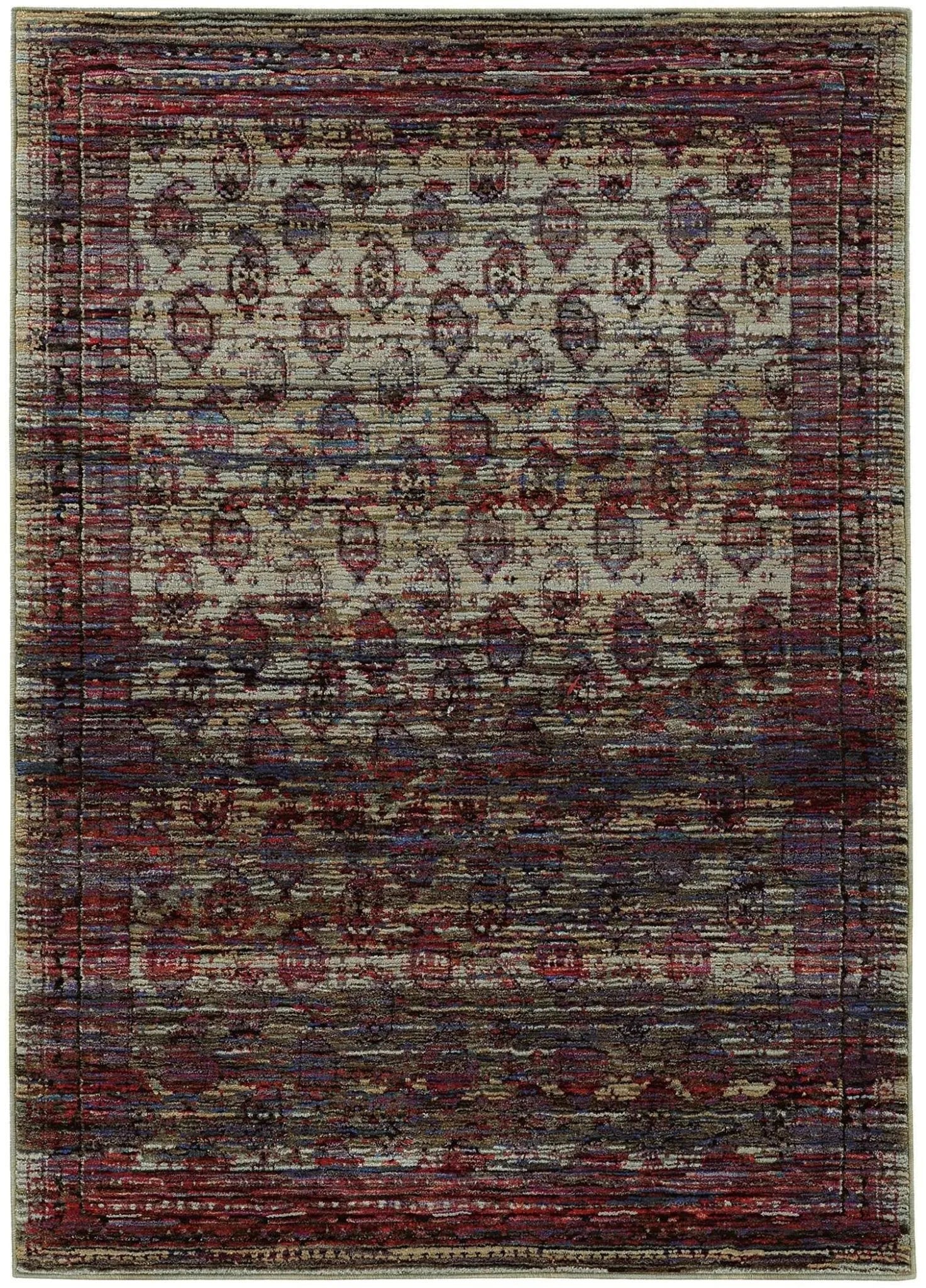 Andorra 7122D Multi/ Red Rug