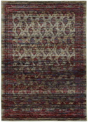 Andorra 7122D Multi/ Red Rug
