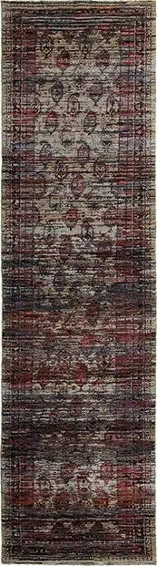 Andorra 7122D Multi/ Red Rug
