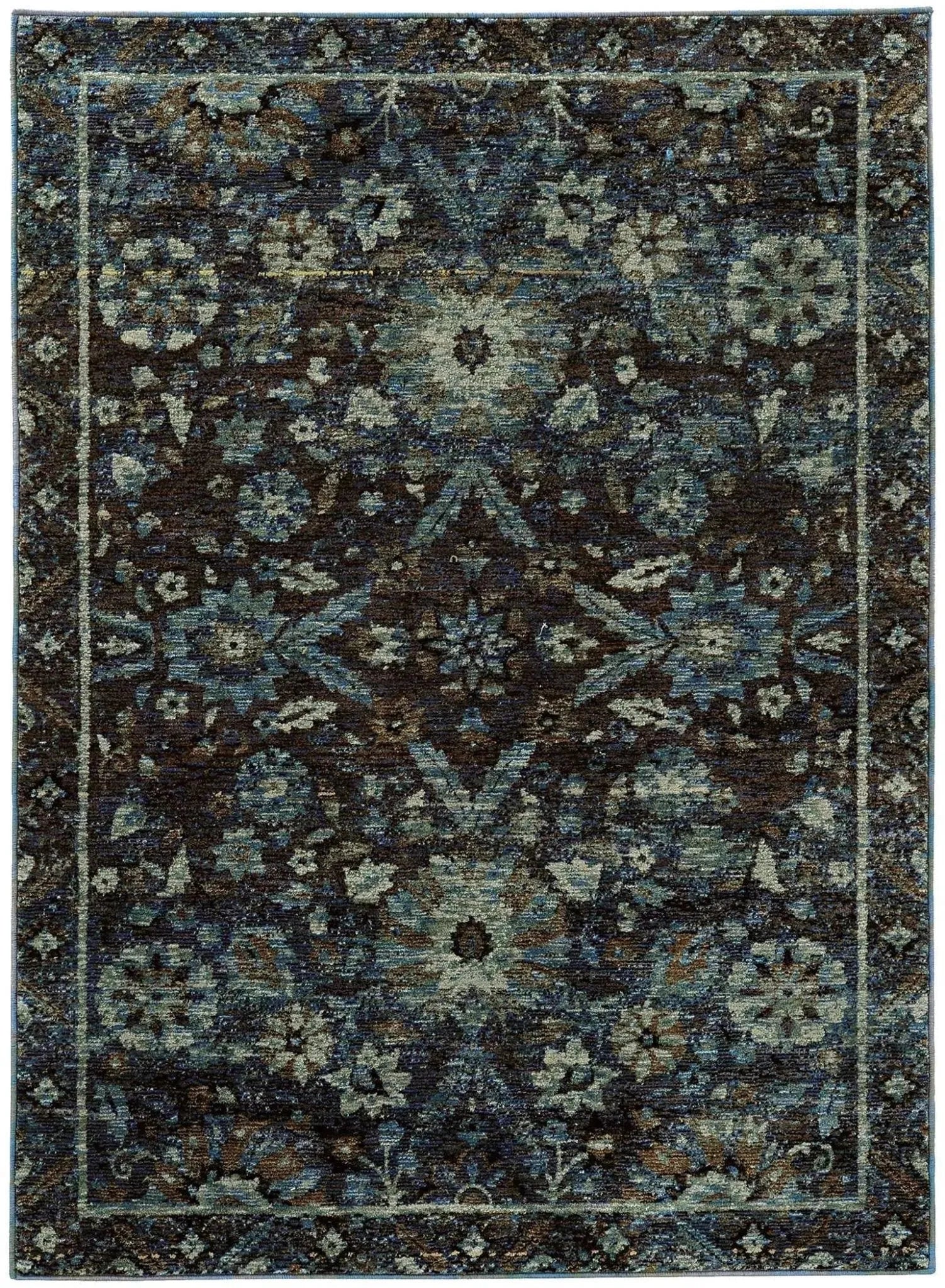 Andorra 7124A Navy/ Blue Rug