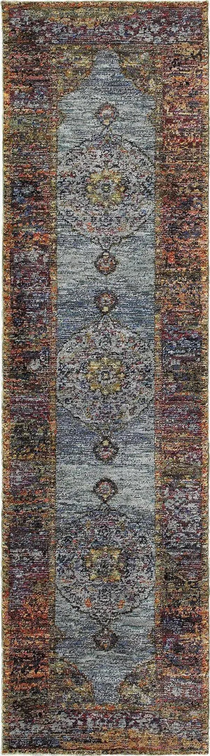 Andorra 7139A Blue/ Multi Rug