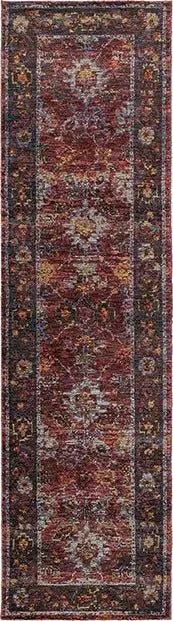 Andorra 7153A Red/ Purple Rug