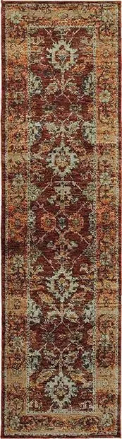 Andorra 7154A Red/ Gold Rug