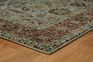 Andorra 7155A Blue/ Red Rug