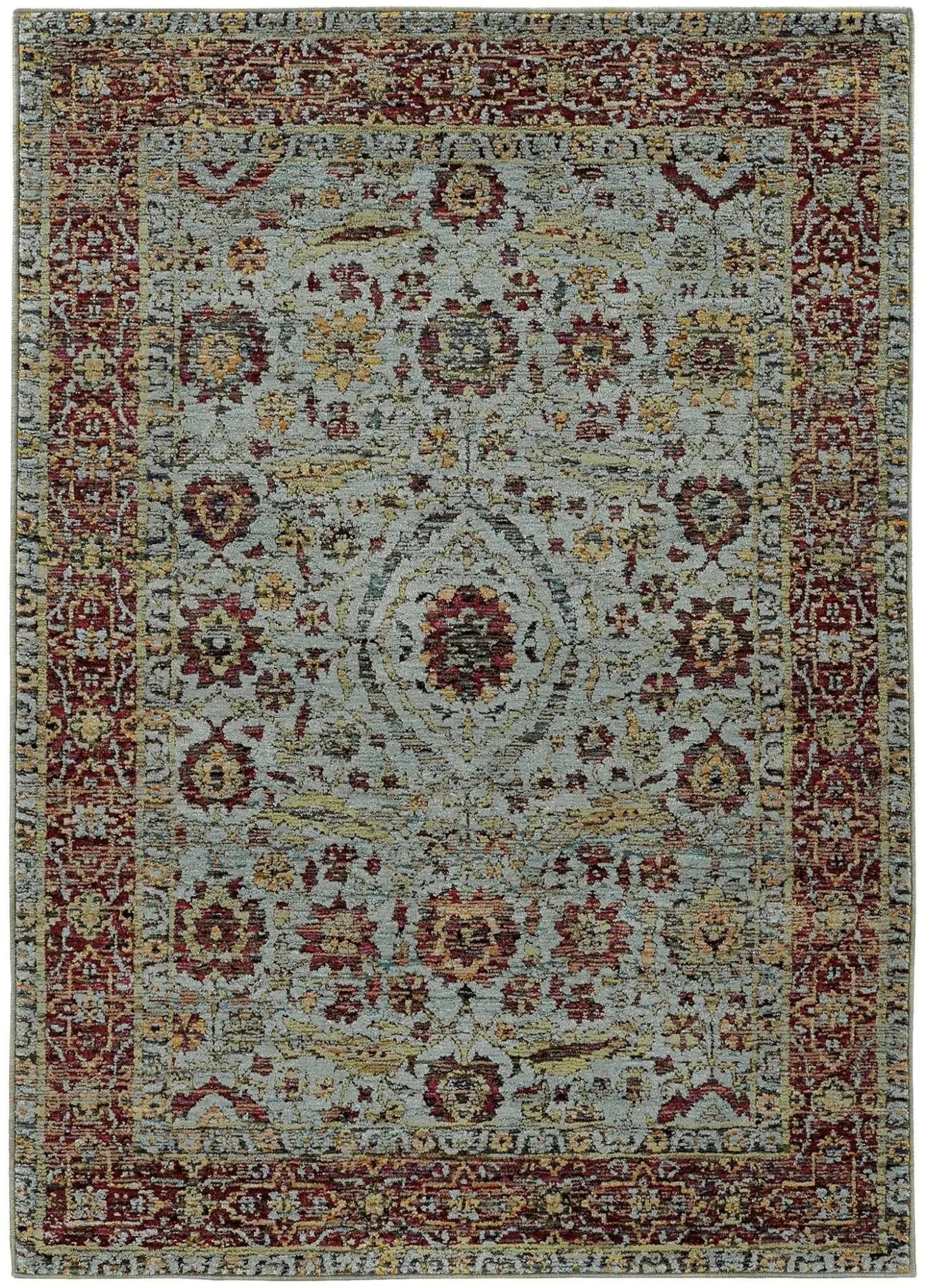 Andorra 7155A Blue/ Red Rug