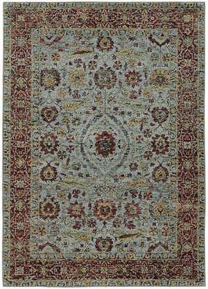Andorra 7155A Blue/ Red Rug