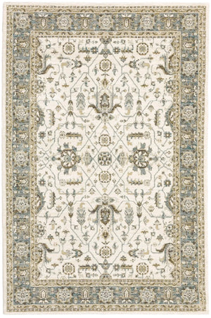 Andorra 9537P Ivory/Blue Rug