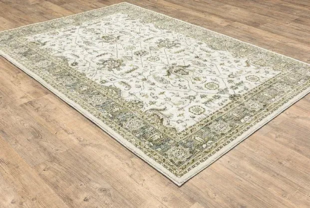 Andorra 9537P Ivory/Blue Rug