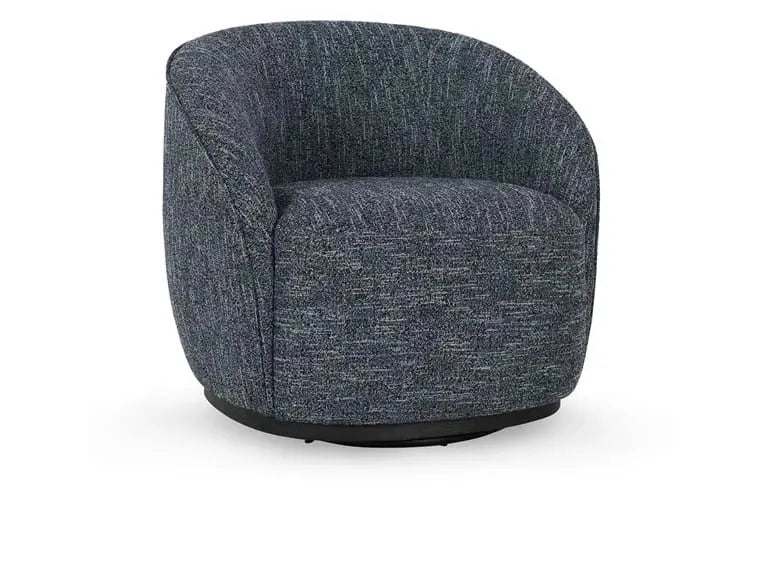 Andrea Swivel Accent Chair Blue