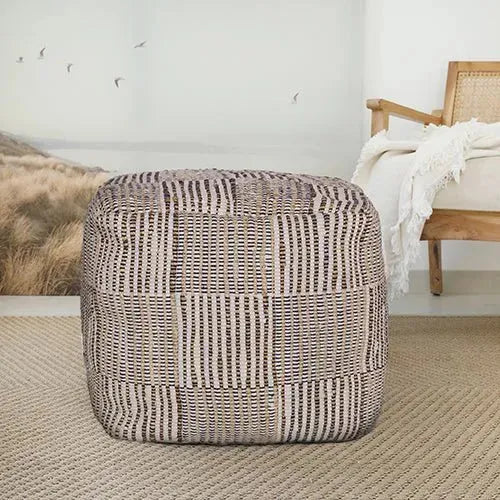 Andros 34124CRB Cream/Black Pouf