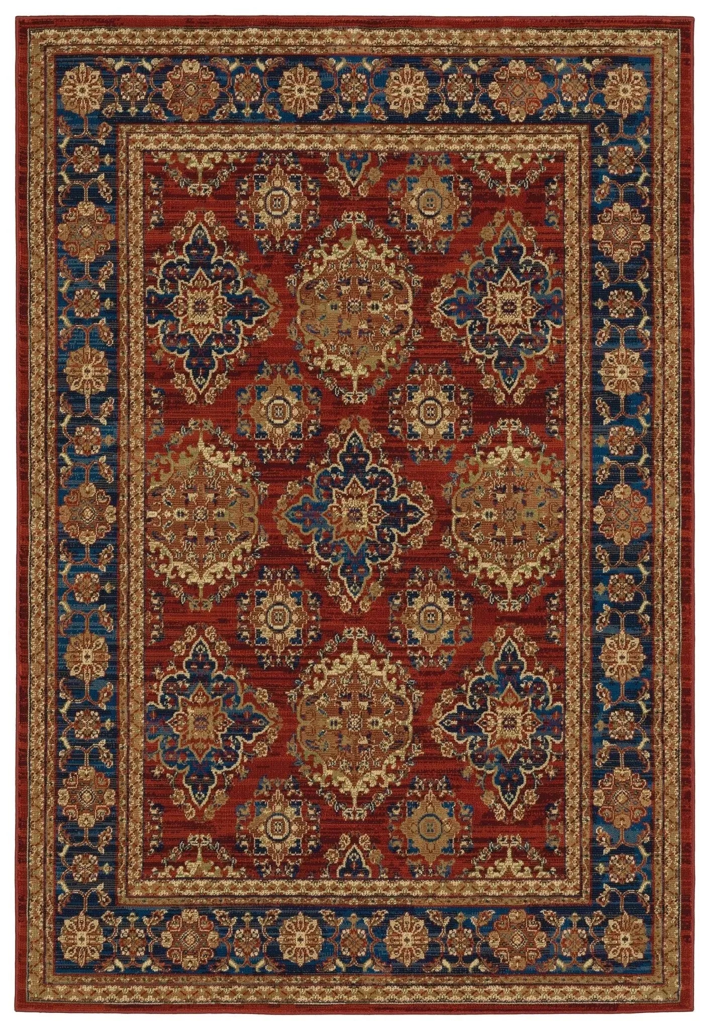 Ankara 1802R Red/Blue Rug