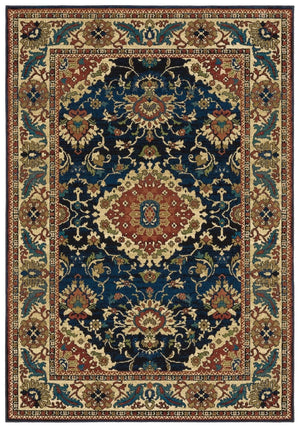 Ankara 1803B Blue/Red Rug