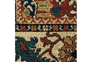 Ankara 1803B Blue/Red Rug