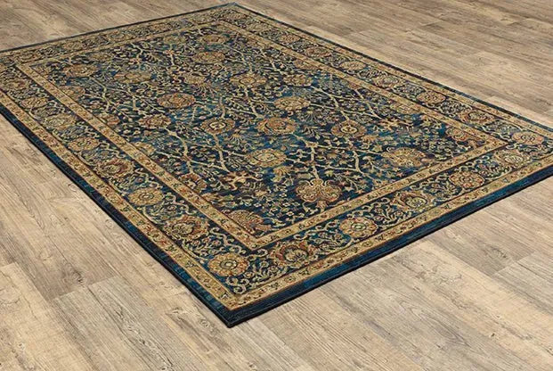 Ankara 501K Blue/Gold Rug