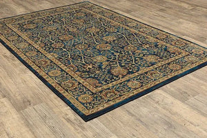 Ankara 501K Blue/Gold Rug