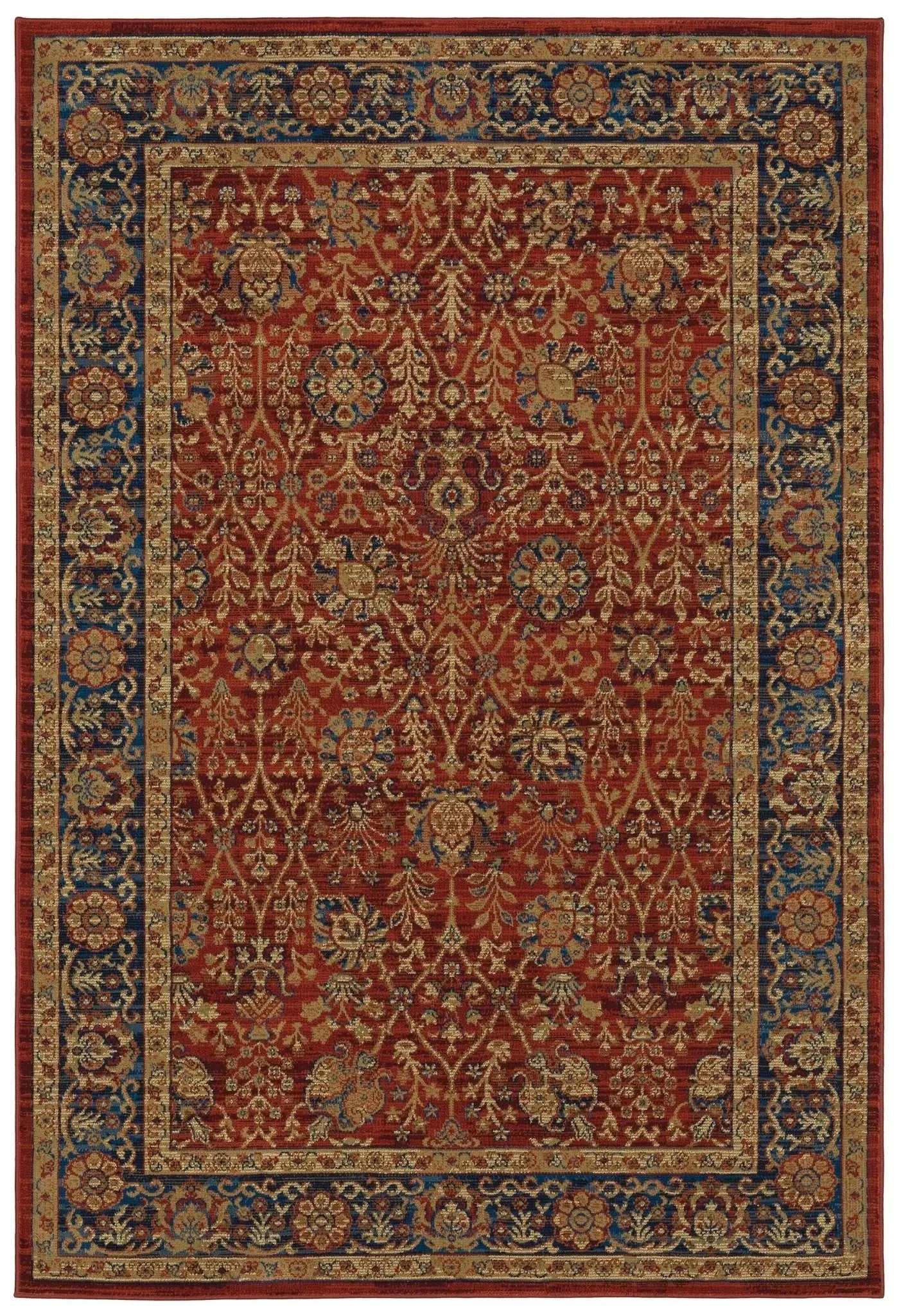 Ankara 501R Red/Blue Rug