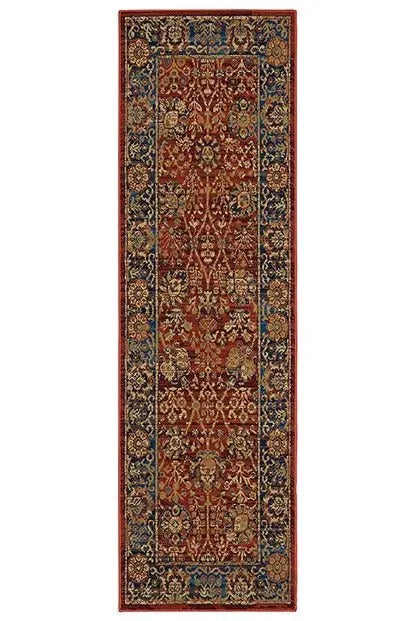 Ankara 501R Red/Blue Rug