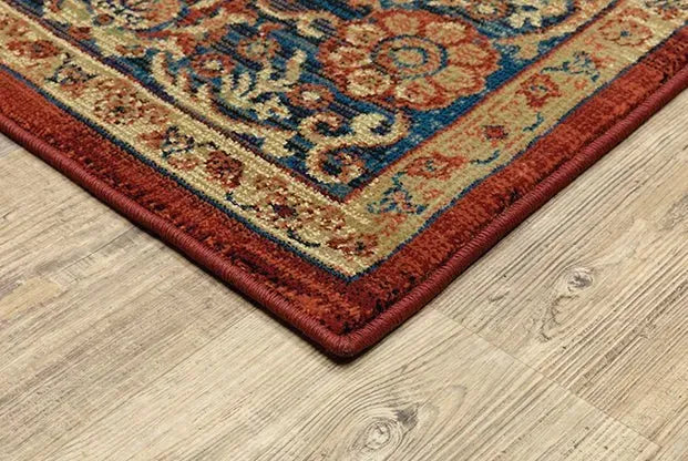 Ankara 501R Red/Blue Rug