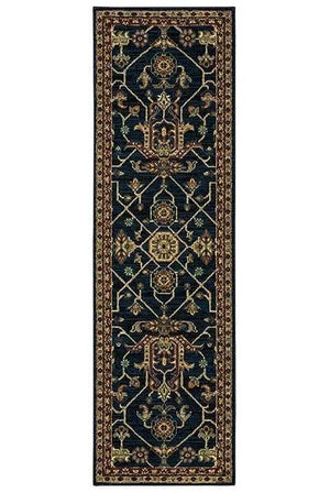 Ankara 531B Blue/Red Rug