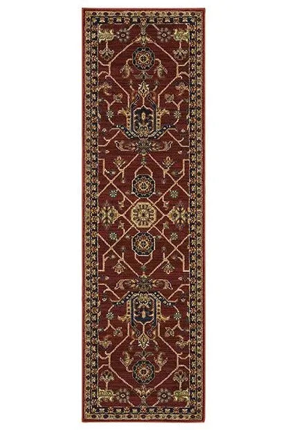 Ankara 531R Red/Blue Rug