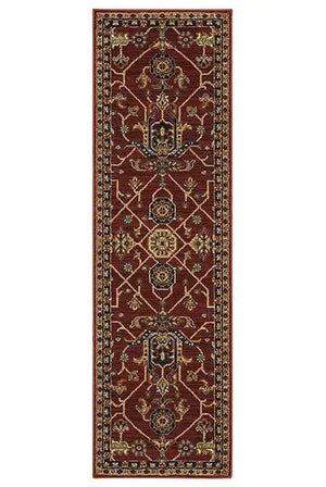 Ankara 531R Red/Blue Rug