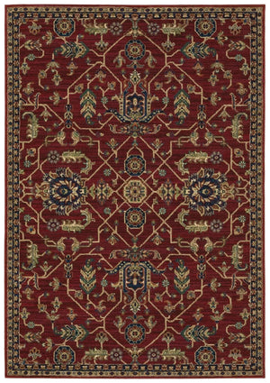 Ankara 531R Red/Blue Rug