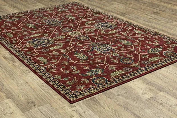 Ankara 531R Red/Blue Rug