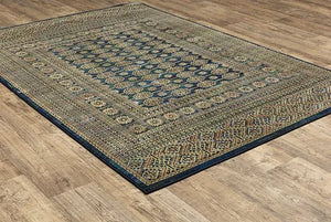 Ankara 602K Blue/Gold Rug