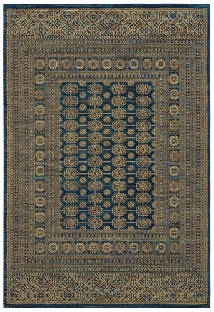 Ankara 602K Blue/Gold Rug