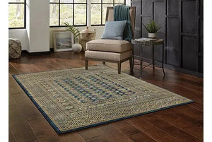 Ankara 602K Blue/Gold Rug