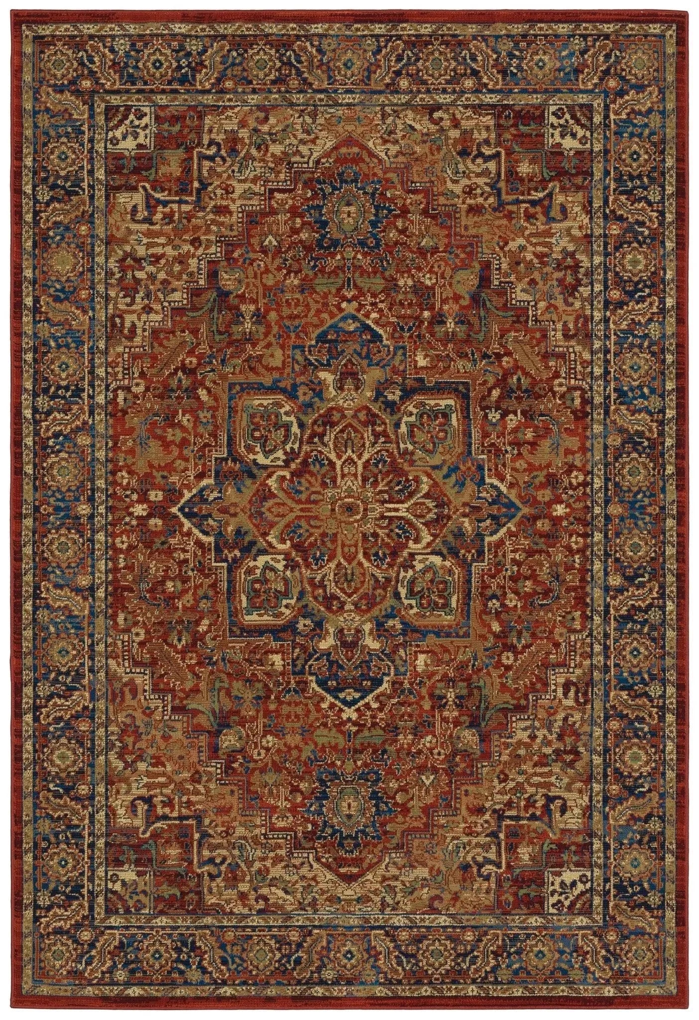 Ankara 604R Red/Blue Rug