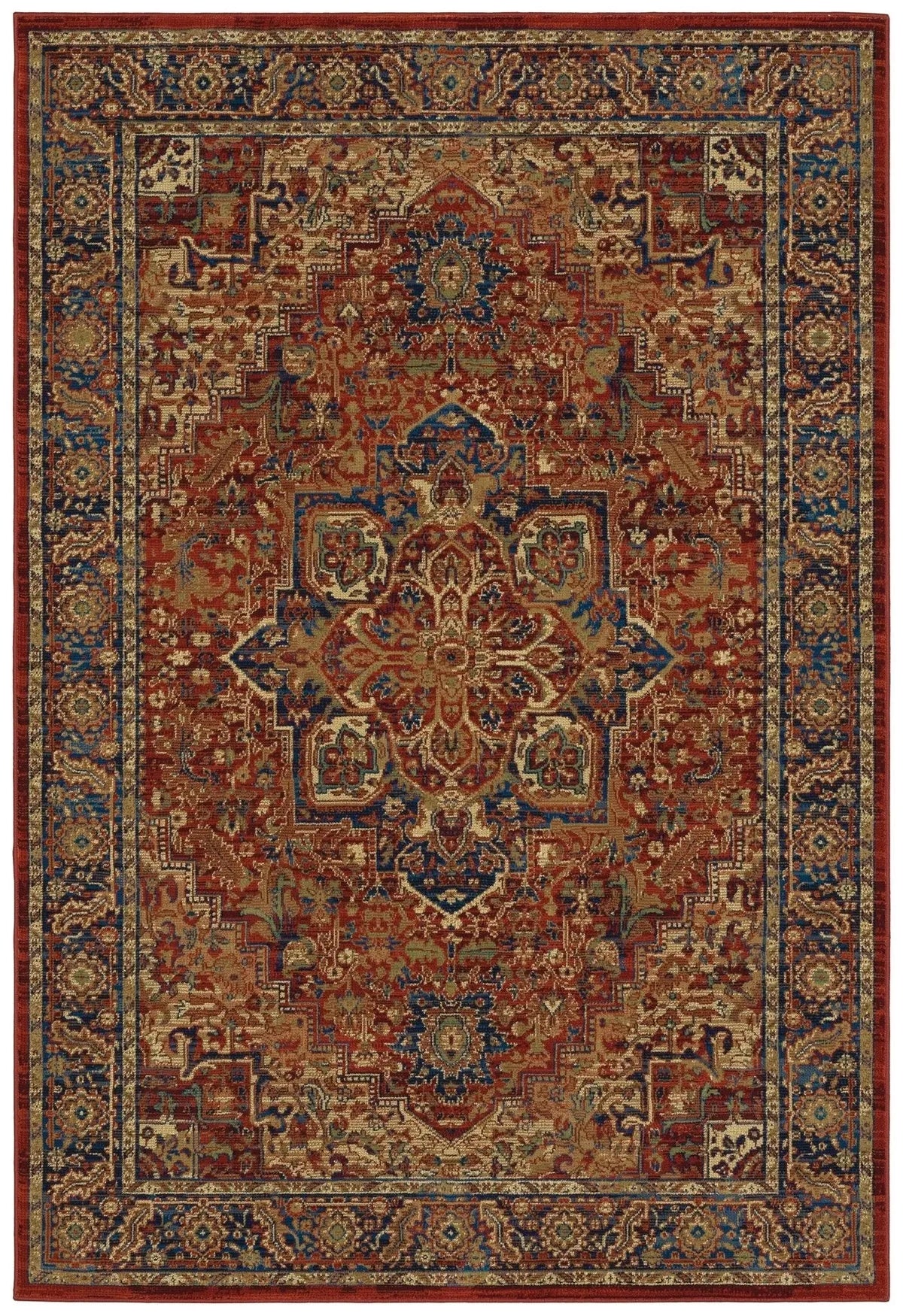 Ankara 604R Red/Blue Rug