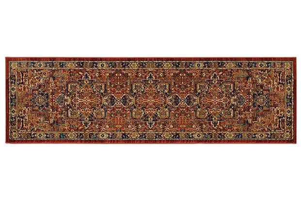Ankara 604R Red/Blue Rug