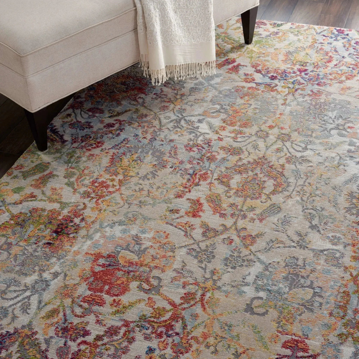 Ankara Global ANR06 Ivory/Orange Rug