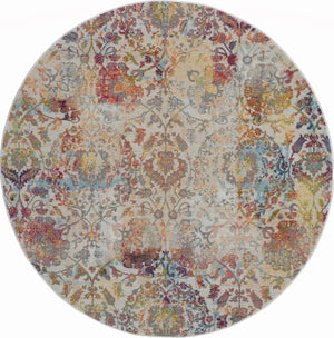 Ankara Global ANR06 Ivory/Orange Rug
