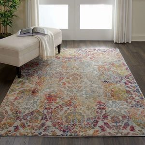 Ankara Global ANR06 Ivory/Orange Rug