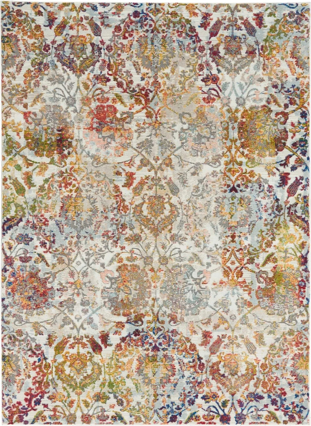 Ankara Global ANR06 Ivory/Orange Rug
